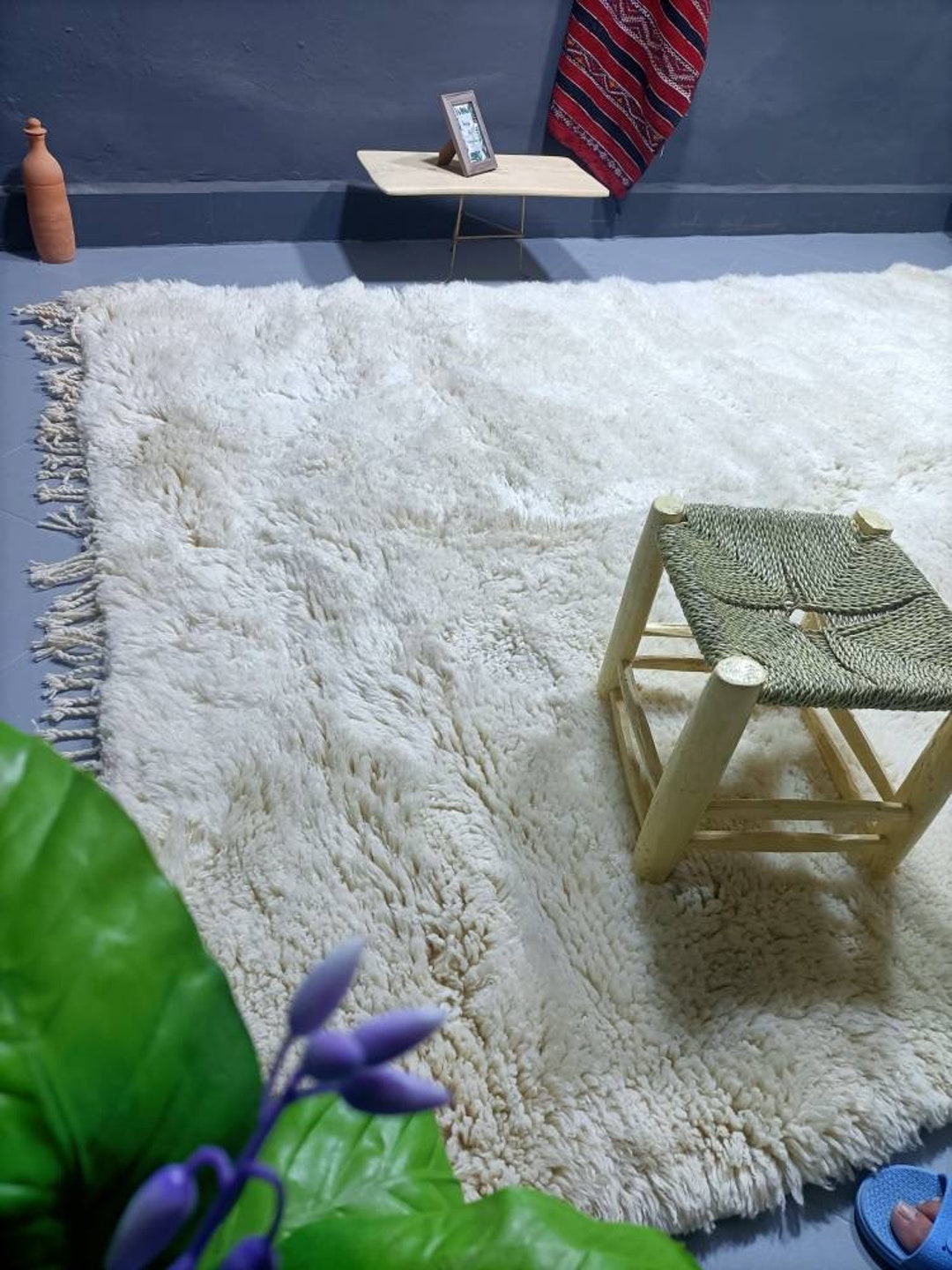 Moroccan Rug , White Morocco Rug , Berber Rug White , 8x10 Morroco Rug