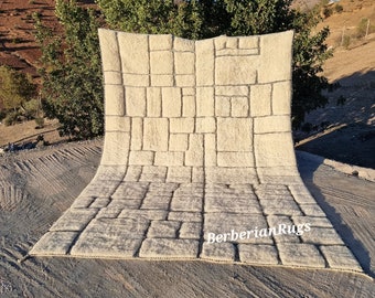 moroccan rug white, moroccan rug hand knotted beni ourain rug size, morrocan rug beni ourain, plush rug for living room