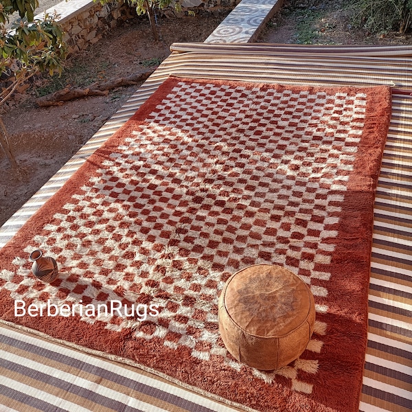 Moroccan Checkered Rug Etsy