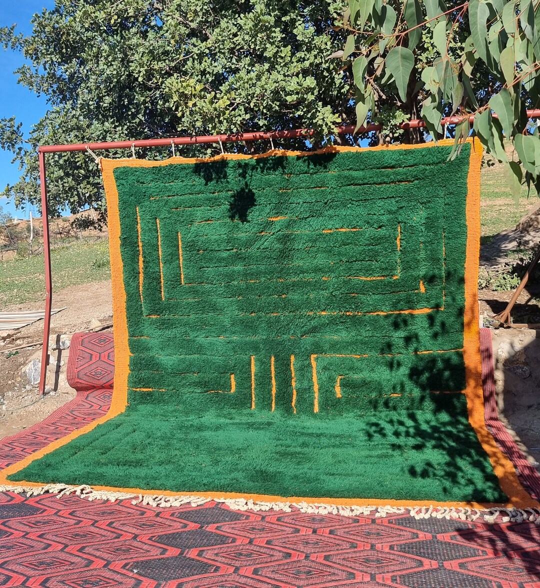 Sage Green Rug , Green Moroccan Rug, Sage Green Moroccan Rug , Modern