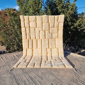 Achat Tapis berbère authentique noué à la main – Poils longs, 100 % laine 125 en gros