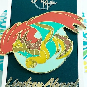 Chonkie Dragon Enamel Pin (Gold)