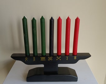 Kwanzaa Kinara (Black) candle holder