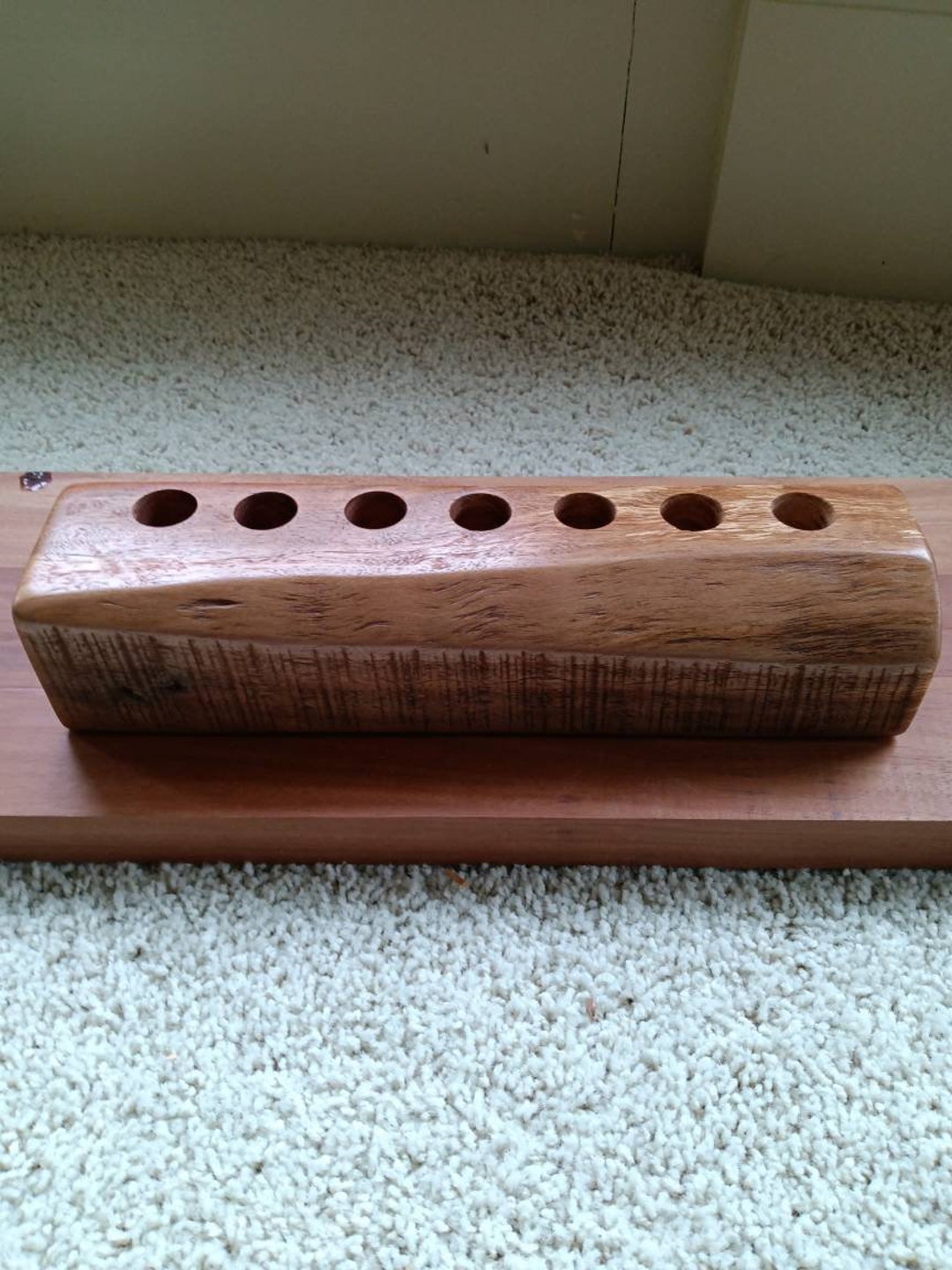Kwanzaa Kinara live Edge Candle Holder Etsy