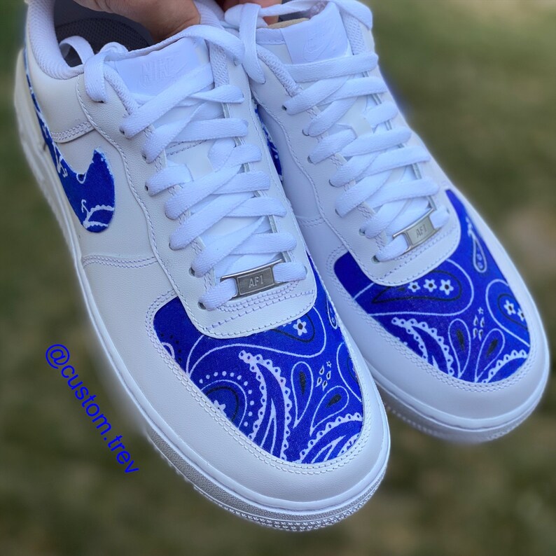 Bandana Custom Nike Air Force 1 AF1 Chaussures | Etsy