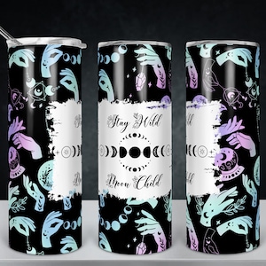Stay Wild Moon Child Tumbler Design - Digital Download