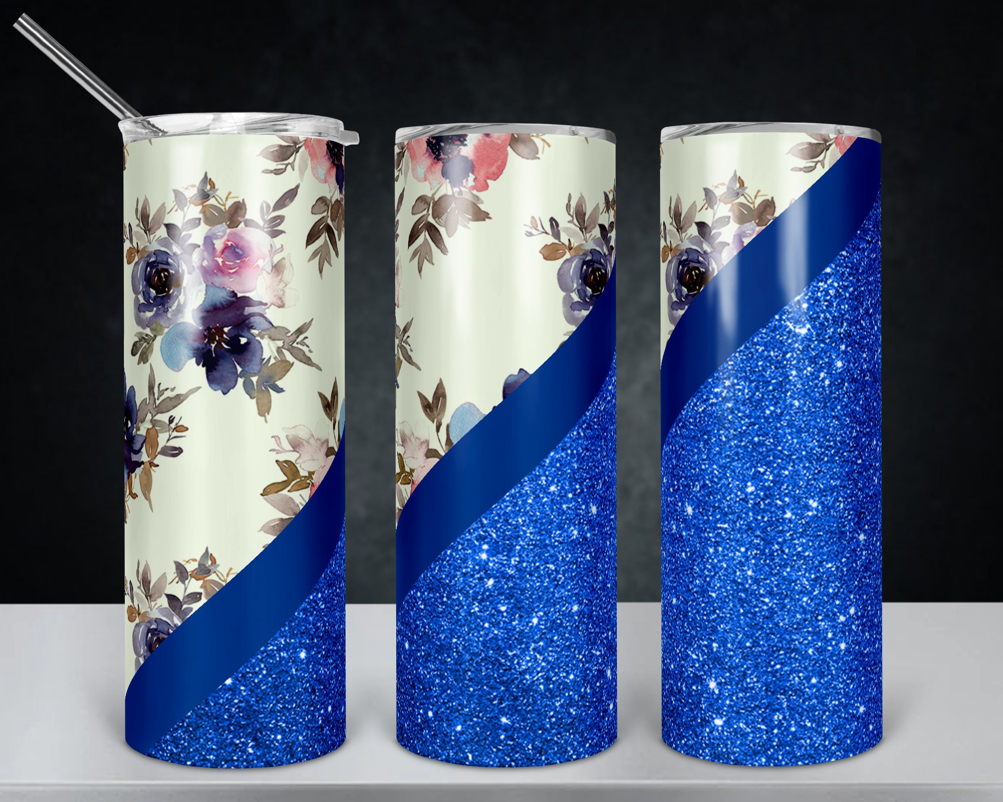 Full Bloom Flower Tumbler Design Digital Download Etsy