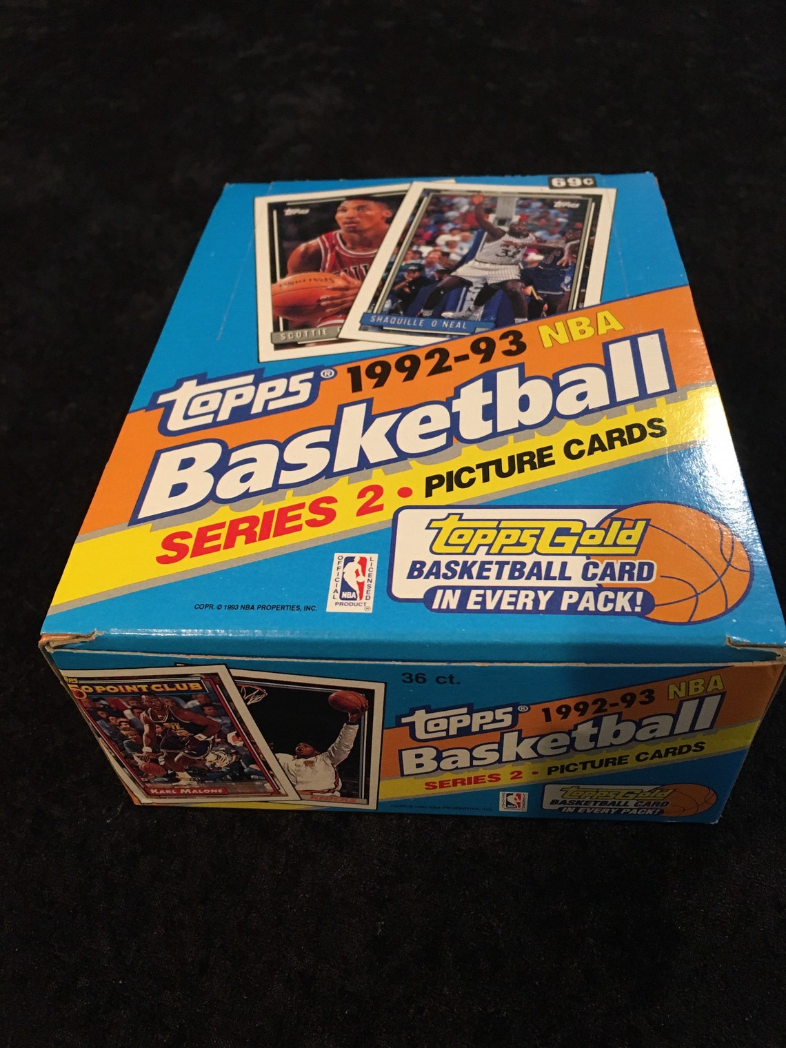 1992 93 Topps Basketball Box Series 2 36 Sealed Packs Etsy