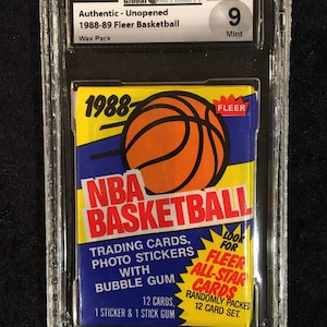 1988-89 Fleer Basketball Pack Graded