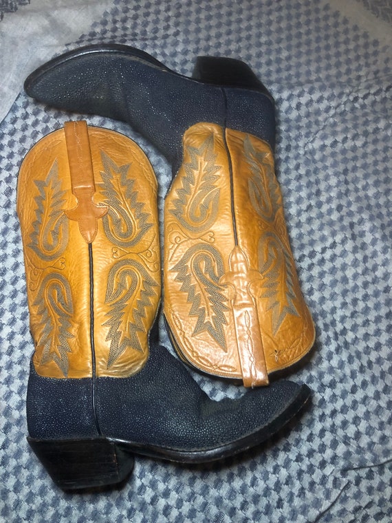 Luchesse Exotic Sting Ray Leather Boots View 2