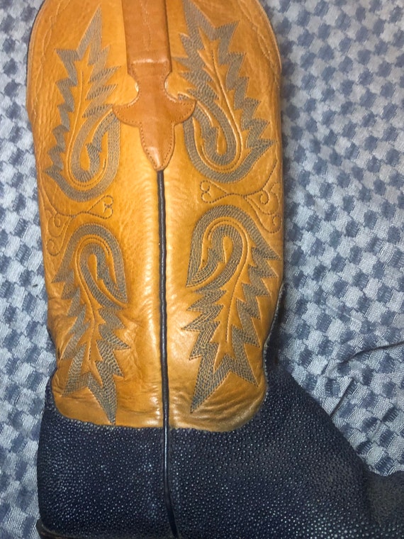 Luchesse Exotic Sting Ray Leather Boots View 4