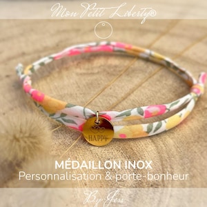 Liberty-Armband mit personalisierter Edelstahlmedaille als Geschenk für alle