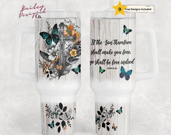 Free In der Tat 40 Unze Tumbler Wrap - PNG Tumbler Design Sublimation Designs Downloads - Bibel Christian Sublimation Tumbler mit Griff Wrap