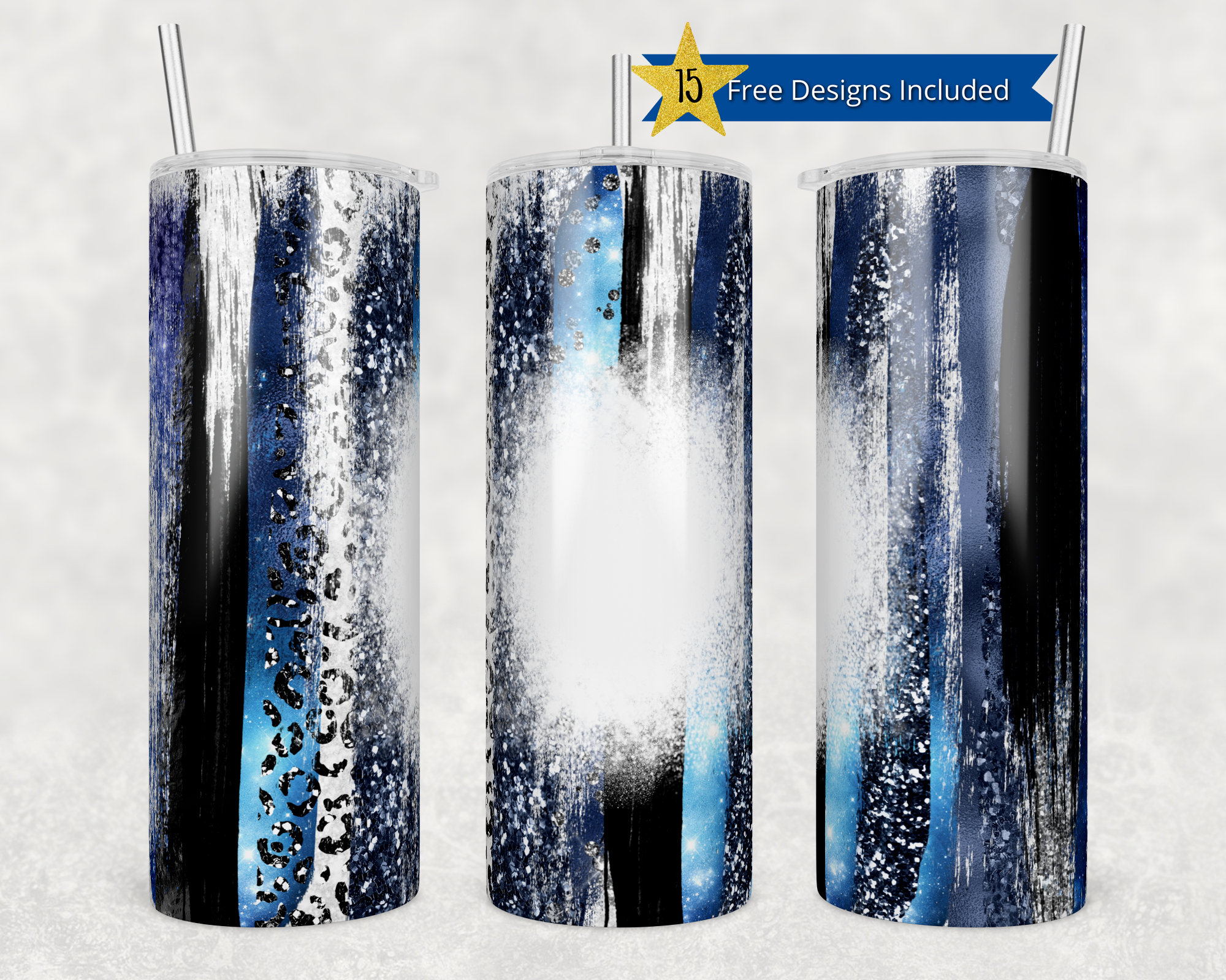Blank STRAIGHT 20 oz Shimmer Sublimation Tumbler (Non-Tapered) with St –