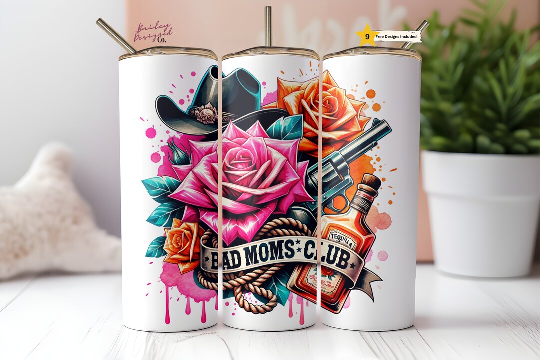 Western Rustic Cowgirl Mama 20 Oz Skinny Tumbler Sublimation Design ...