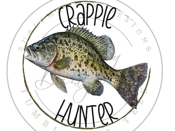 Crappie Hunter PNG, Crappie Fishing Digital Download, Fish Sublimation PNG, Crappie Fish Sublimation PNG