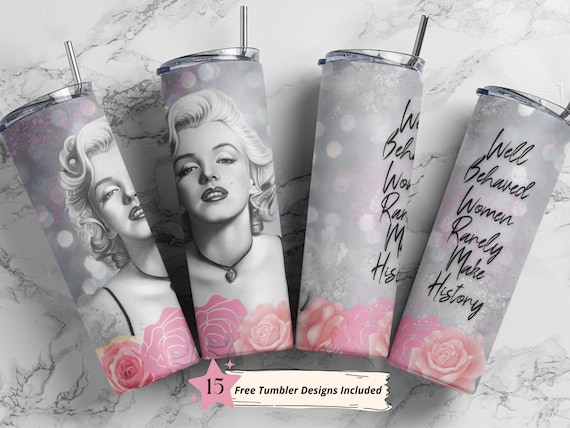 Marilyn Monroe Tumbler Sublimation Digital Download/ PNG Straight
