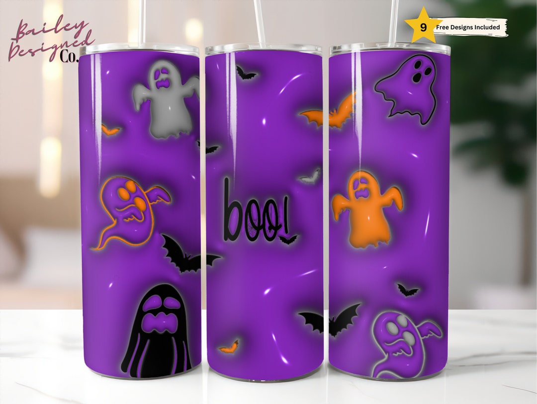 Inflated Sublimation Design 3D Tumbler Wrap 20 Oz Skinny - Etsy