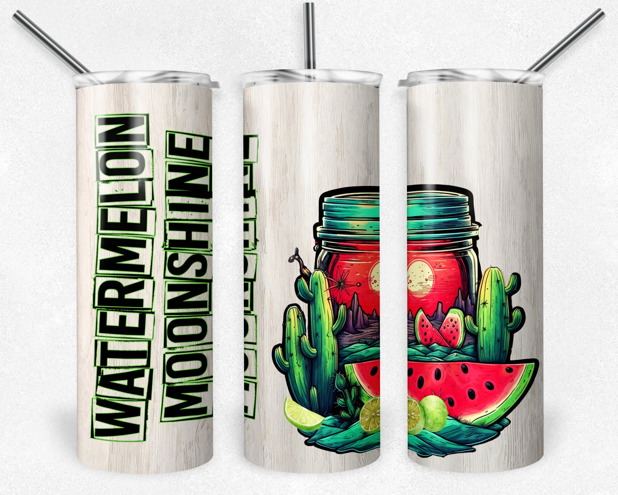 Big Size Tumbler Cups (Mint, Water Valley Watermelon logo) –