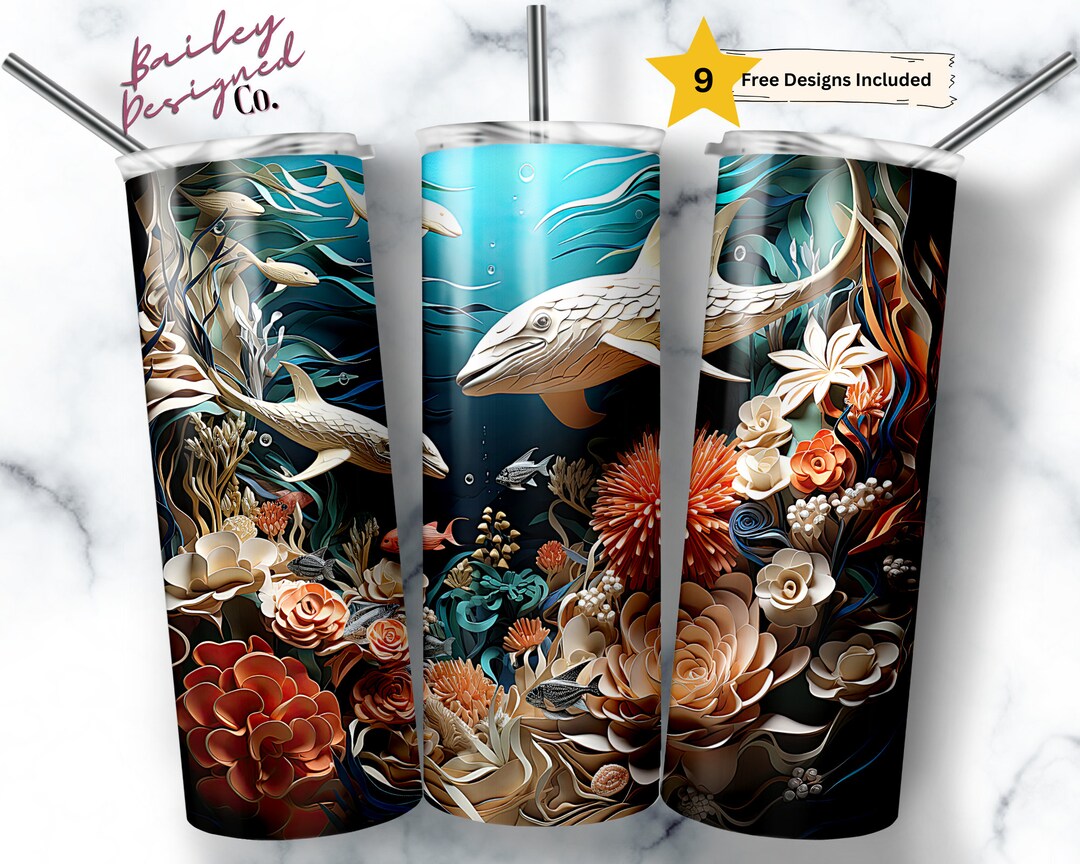 3D Tumbler Wrap 20 Oz Skinny Tumbler Sublimation Design - Etsy