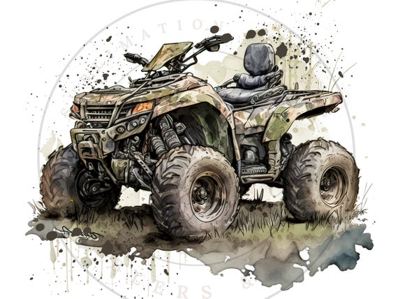 Camouflage Four Wheeler PNG, Four Wheeler Sublimation design, ATV Sublimation png, Offroad Sublimation png, 4-Wheeler png, Camo Four Wheeler