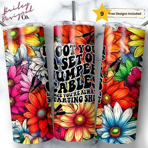 Got You A Set Jumper Cables 20 oz Skinny Tumbler Sublimation Design Digital Download PNG Instant DIGITAL ONLY, Sarcastic Funny Tumbler