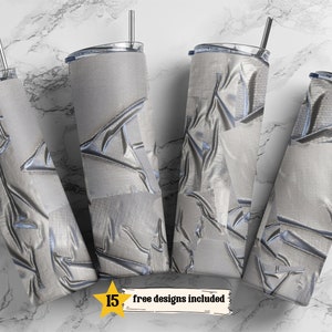 Duct Tape 20 oz Skinny Tumbler Sublimation wrap, modèle droit Funny Tumbler téléchargement numérique PNG