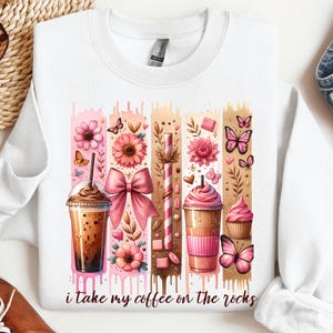 Coquette Coffee Lover PNG Sublimation Design Instant Digital Download, Cute Graphics, Glass Jar Design, Tshirt Design, DTF Design, UVDTF