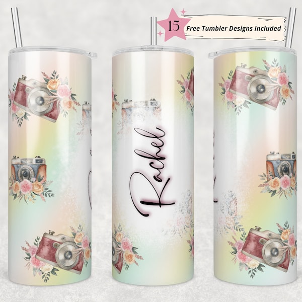 20 oz Skinny Tumbler I shoot people for fun Sublimation Design PNG Instant DIGITAL ONLY - Straight| Photographer Tumbler
