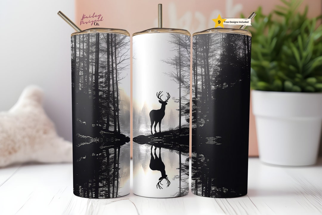 Hunting Season 20 Oz Skinny Tumbler Sublimation Design Digital Download ...
