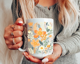 Floral Cottagecore PNG | Spring Flowers Sublimation Design | Botanical Digital Download File | Summer Flower Nature Design for Shirt for Mug