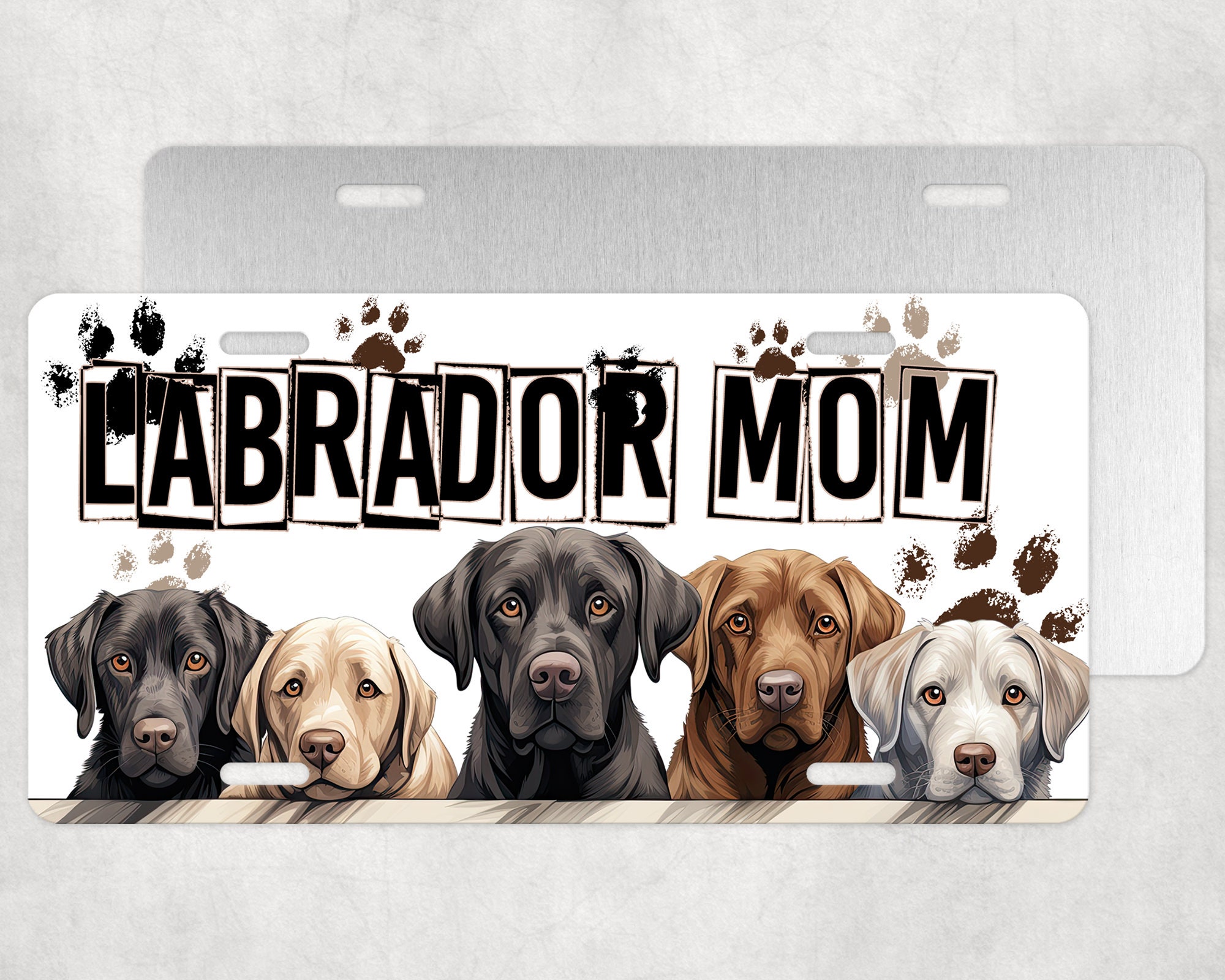 Labrador Retriever Lab Life Mom License Plate Sublimation Design ...