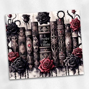 a painting of a bunch of bottles with roses on them
