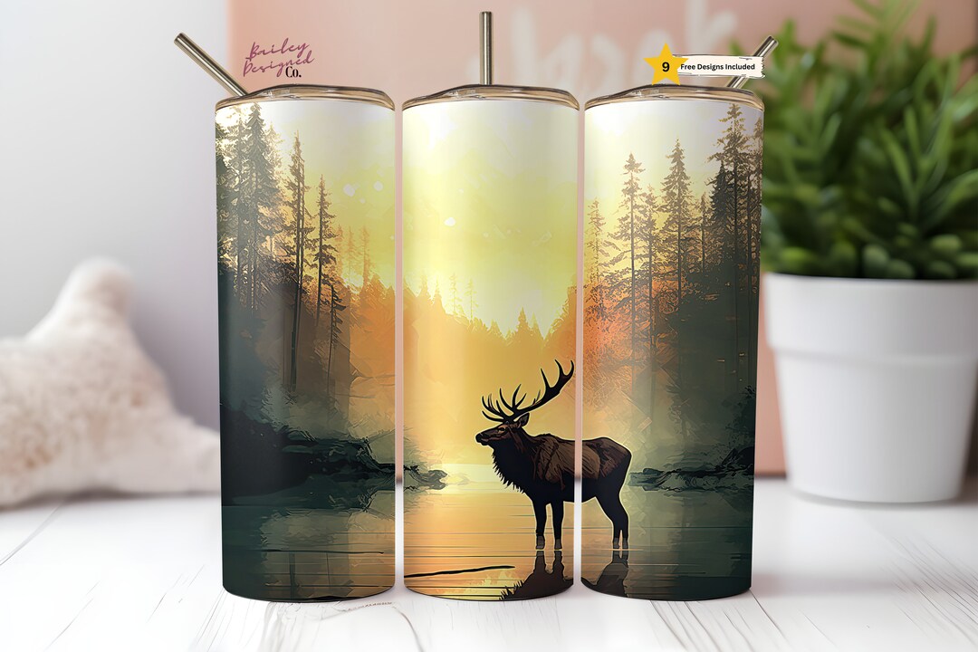 Hunting Season 20 Oz Skinny Tumbler Sublimation Design Digital Download ...