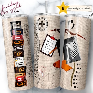 Chiropraktiker 20 oz Skinny Tumbler Sublimation Design digitaler Download PNG sofortige DIGITAL ONLY, Spine Whisperer Chiropraktiker Tumbler