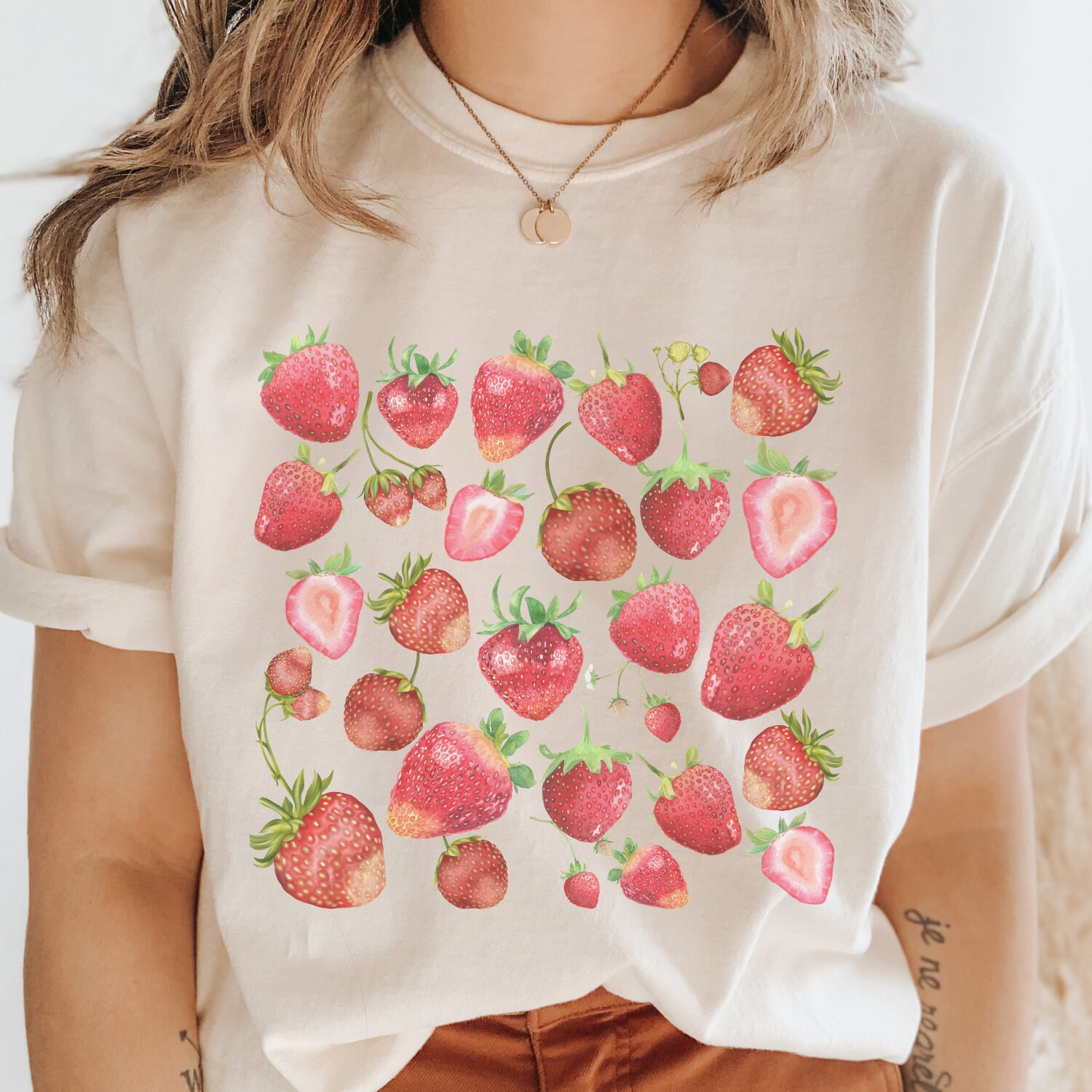 Strawberry Shirt Strawberry Clothes Strawberry Top Garden | Etsy