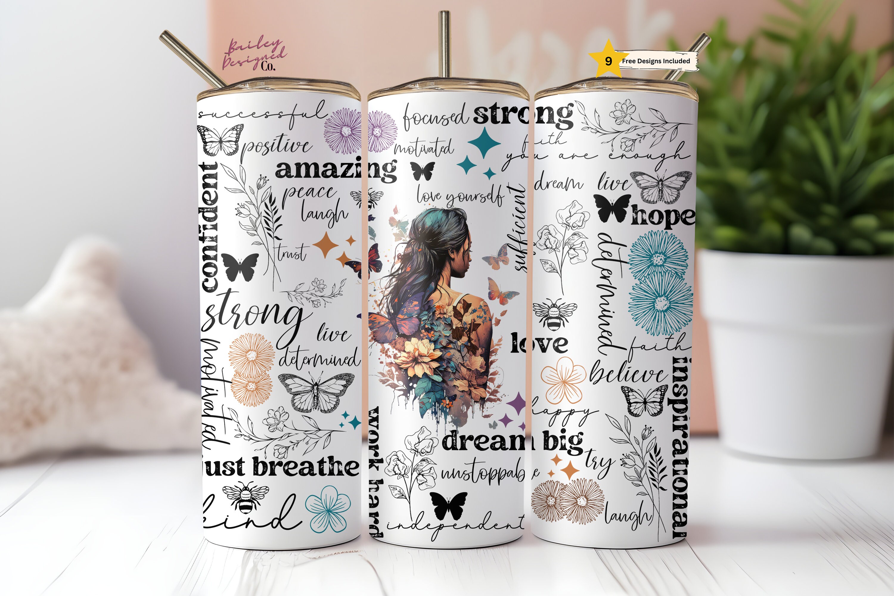 Teacher Affirmations 20 oz Skinny Tumbler Wrap Sublimation Tumbler, Bo –  Simply Perfect Designs