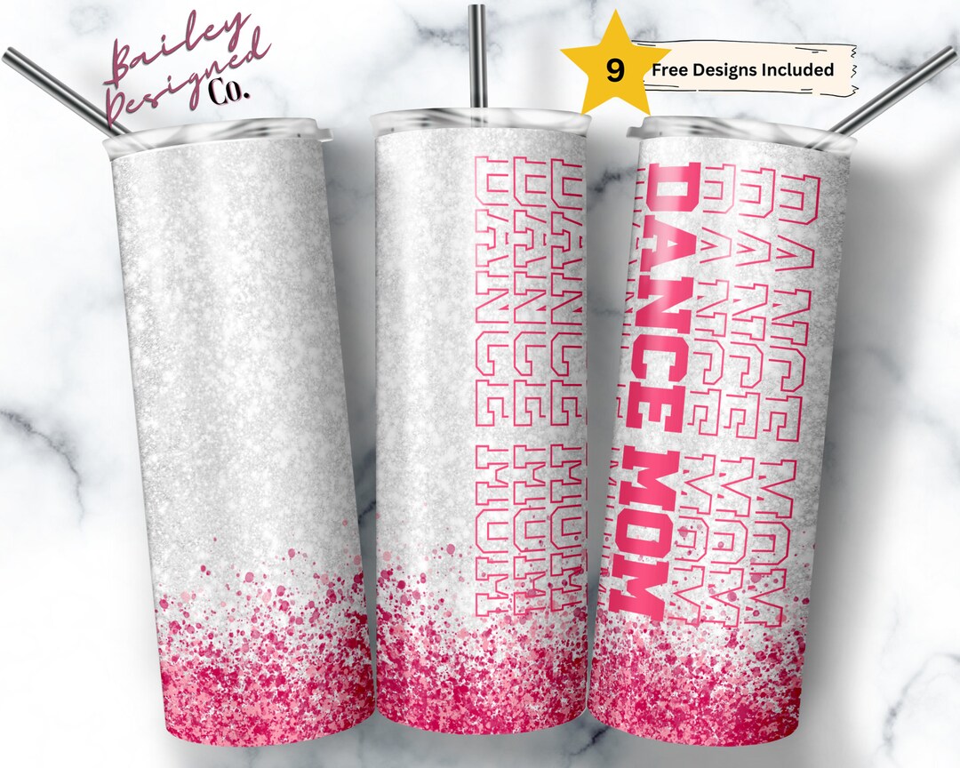 Dance Mom 20 Oz Skinny Tumbler Sublimation Design Digital Download PNG