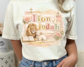 Lion of Judah Christian PNG Sublimation Design Instant Digital Download, Trendy png Design, Faith Christ Religious Tshirt Design