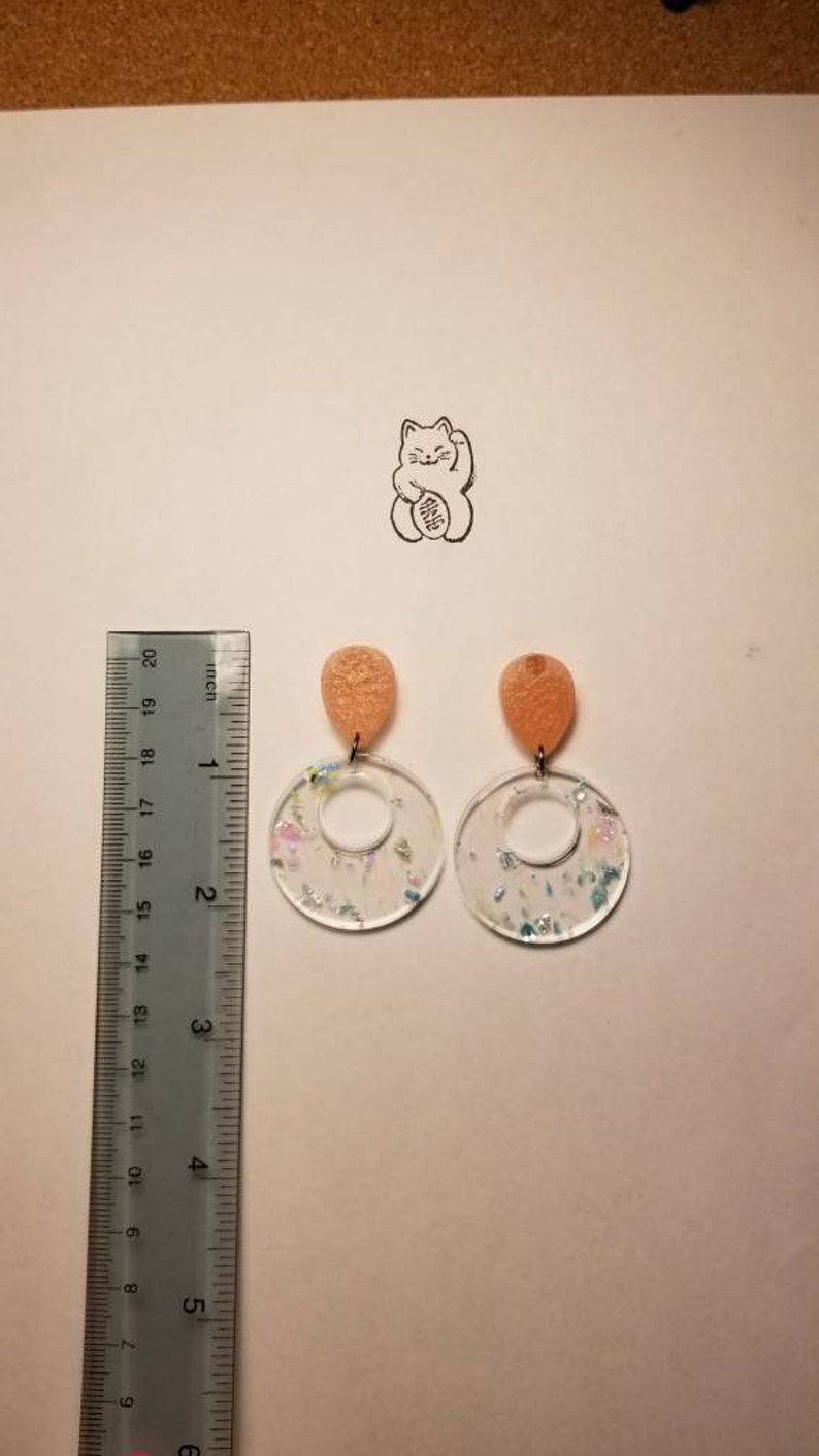 Funky retro earrings