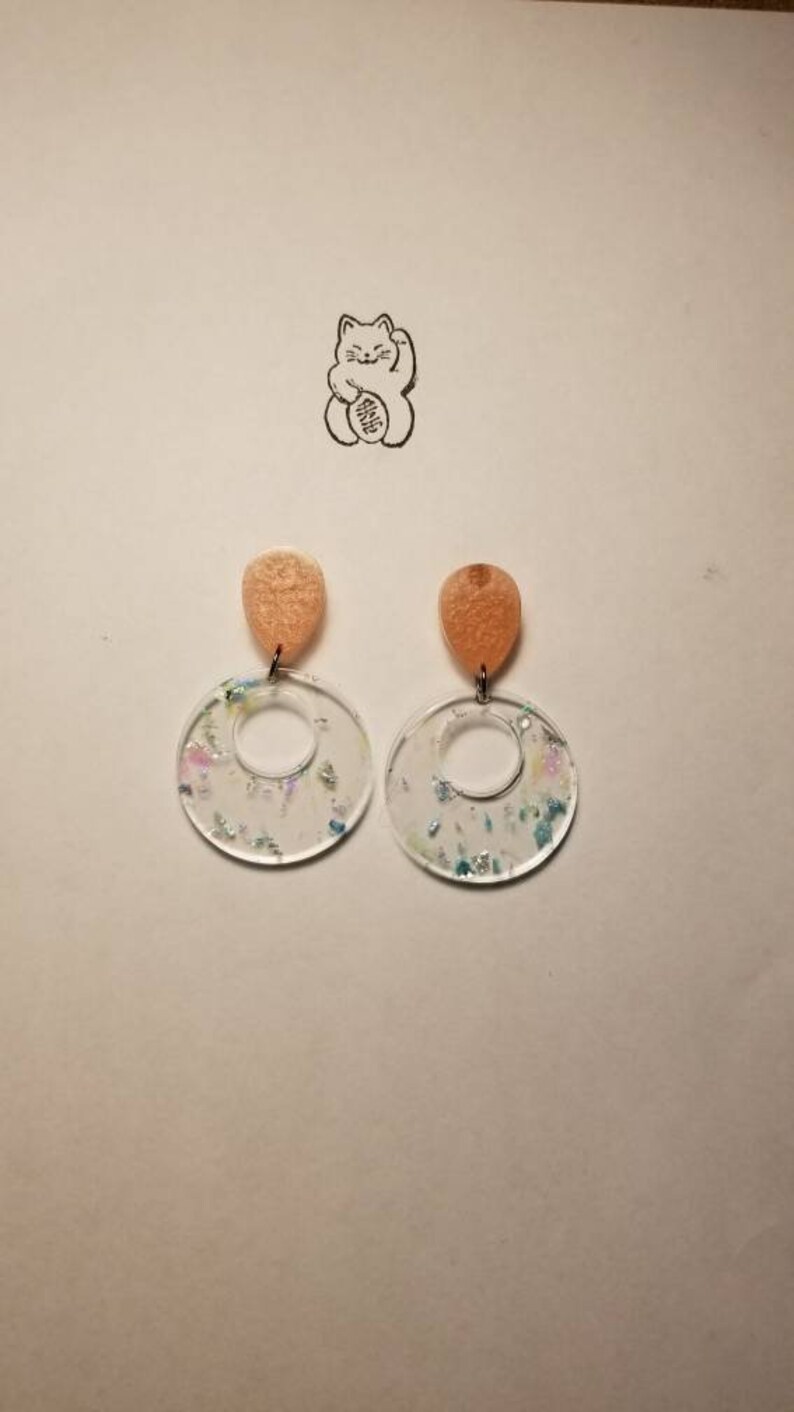 Funky retro earrings