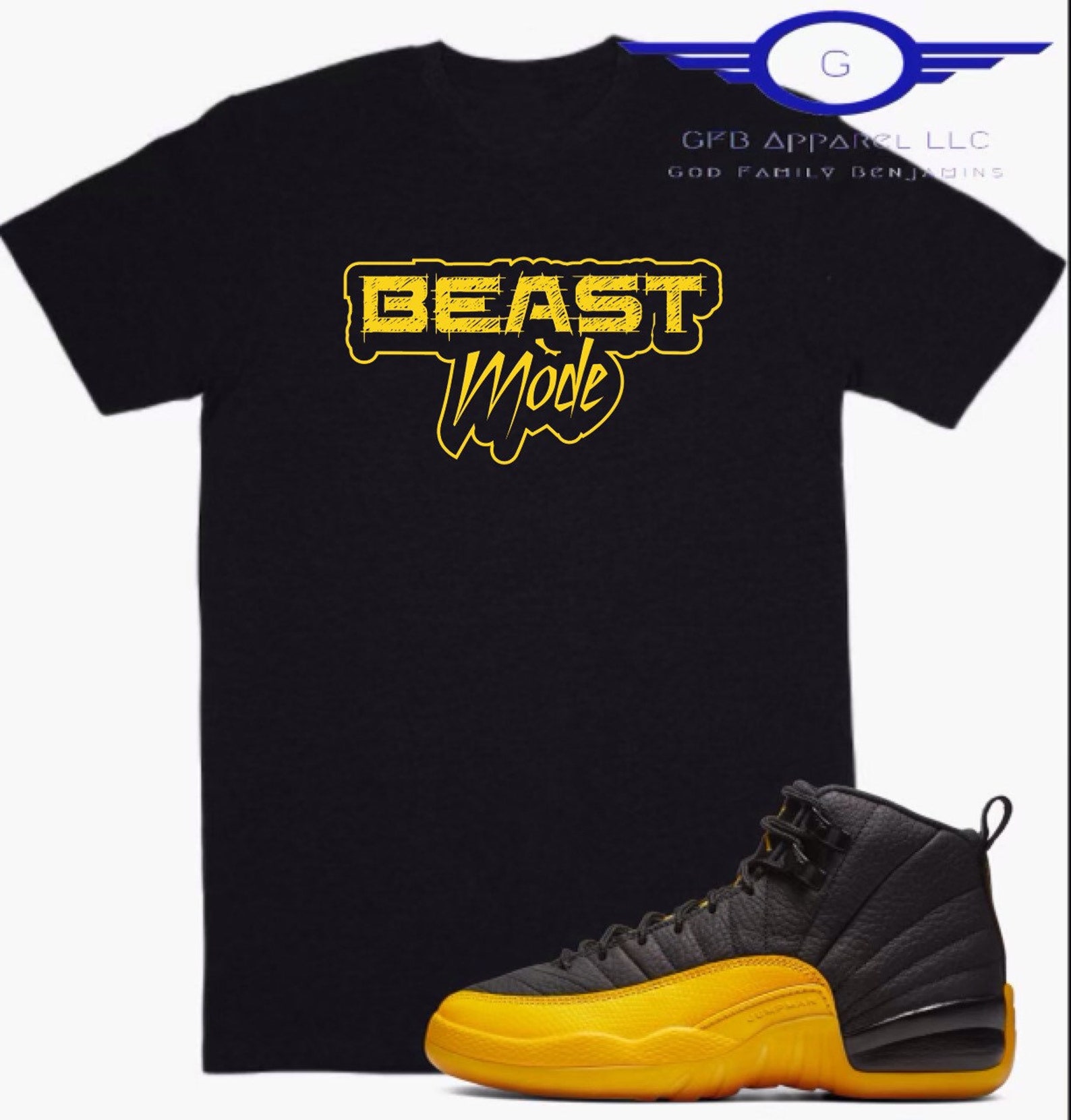 Shirt to Match Jordan 12 Retro Black University Gold | Etsy