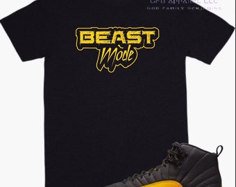 jordan 12 shirt university gold