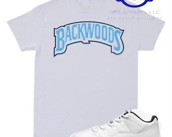 Shirt to Match Air Jordan 11 Retro Low "Legend Blue", "BackWoods", Retro 11 Low Legend Blue Shirt