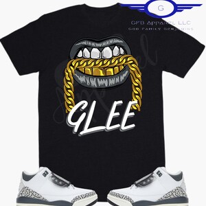 Mid Shadow-Glee Shirt to Match Jordan Retro 3 Hide N Seek, Jordan 3 Hide N Seek Shirt