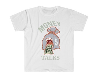Money Talks Shirt to Match Retro 1 Seafoam Hyper Royal, Retro 1 Seafoam Hyper Royal Shirt, 1 Seafoam Hyper Royal Sneaker Tee