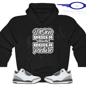 Mid Shadow-Vision Bigger Hoodie to Match Jordan Retro 3 Hide N Seek, Jordan 3 Hide N Seek Hoodie