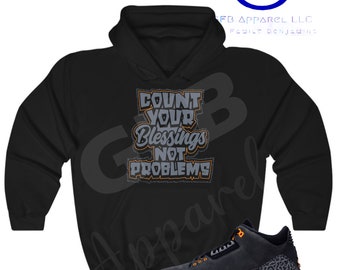 Sudadera con capucha Count Your Blessings para combinar con el Retro 3 Fear Pack, la sudadera con capucha Jordan 3 Fear Pack y la sudadera con capucha de las zapatillas Retro 3 Fear Pack.
