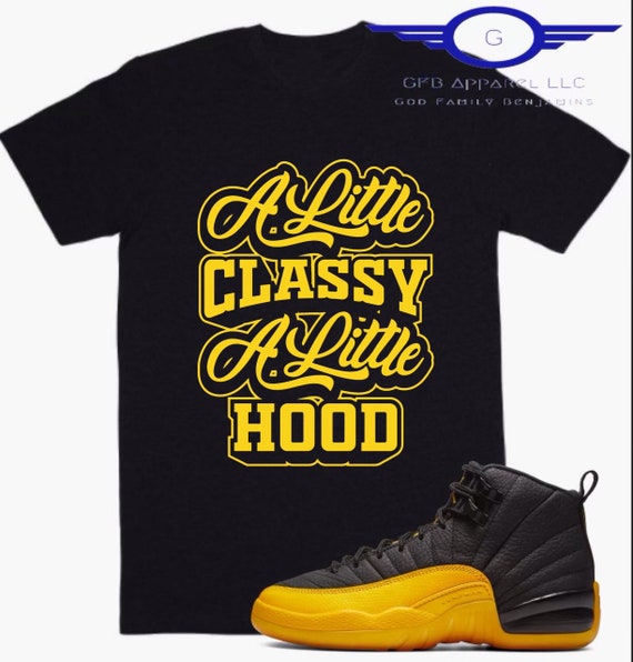  Shirt to Match Gold Black Jordan Retro 1 2 3 4 5 6 7 8 9 10 11  12 13 Sneakers, Men's Tee to Match Jordans : Clothing, Shoes & Jewelry