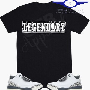 Mid Shadow-Legendary Shirt to Match Jordan Retro 3 Hide N Seek, Jordan 3 Hide N Seek Shirt